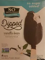 dipped coconut vanilla bean non-dairy frozen dessert