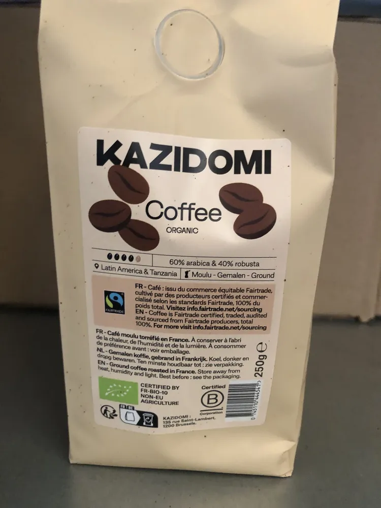 Café Corsé Moulu Fairtrade Amérique latine & Tanzanie Bio
