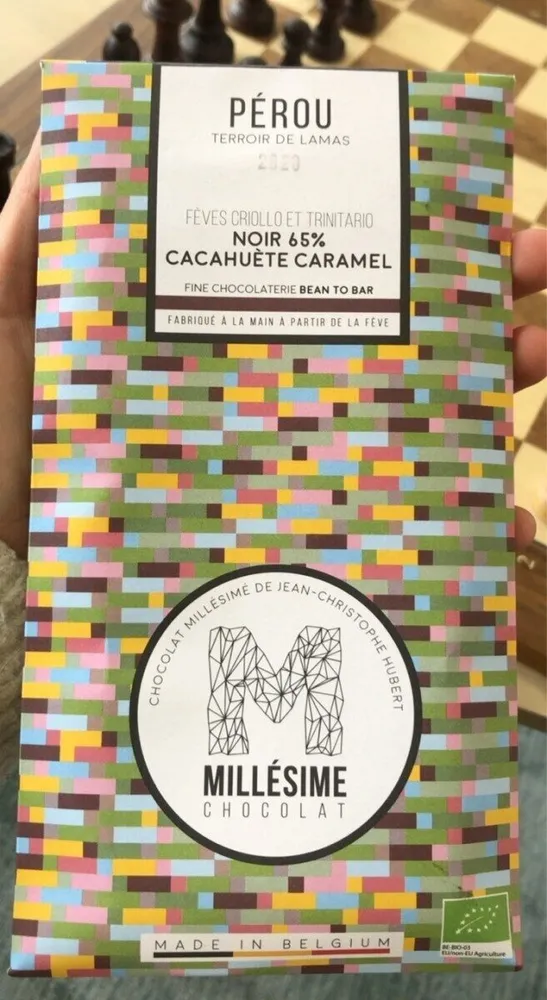 Chocolat noir 65% cacahuète caramel