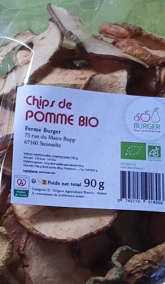 Chips de pommes bio