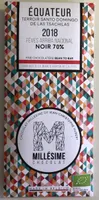 Millésime Chocolat - Equateur Noir 70%