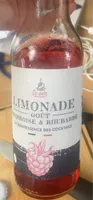 Limonade framboise rhubarbe