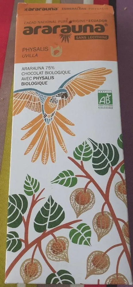 Chocolat biologique avec physalis biologique