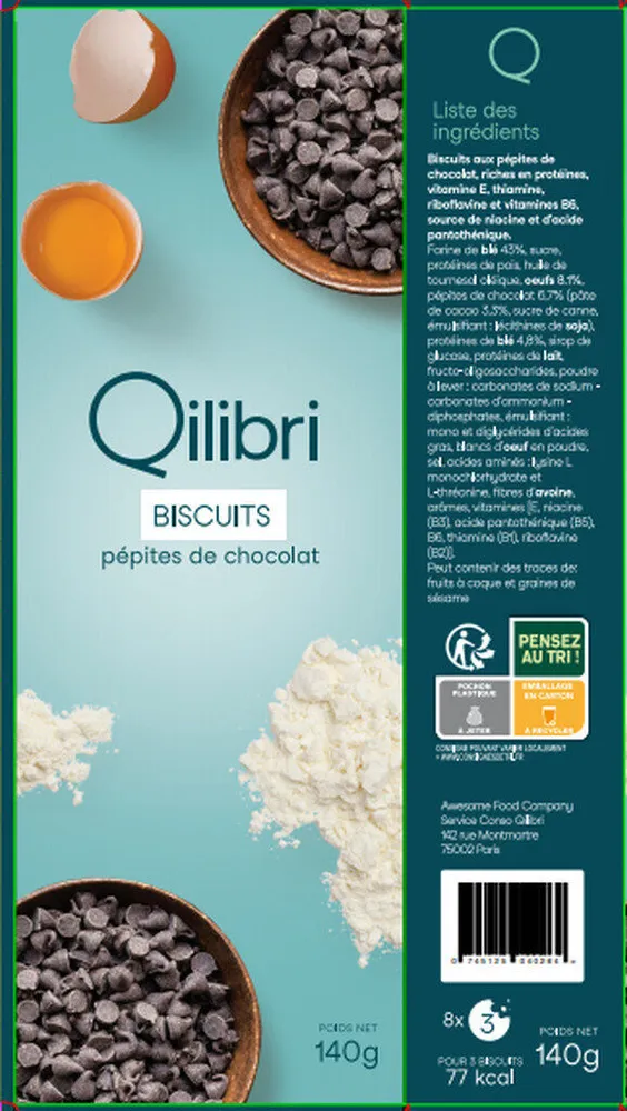 Biscuits aux pépites de chocolat