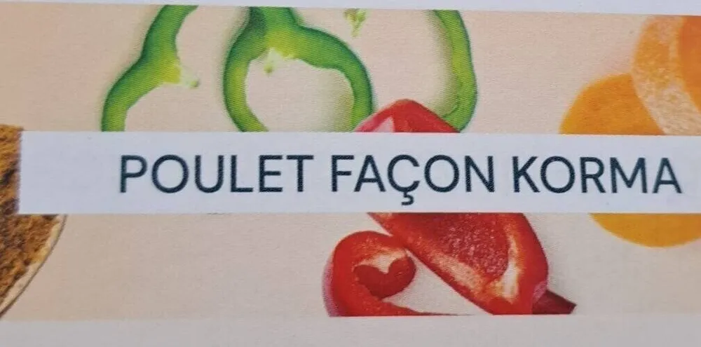 Poulet façon korma