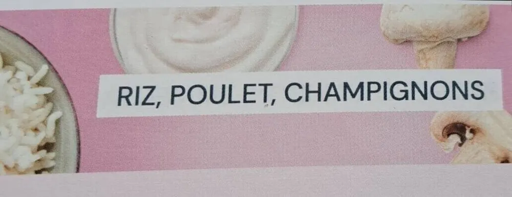 Riz poulet champignons