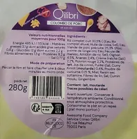 Colombo de porc et son riz