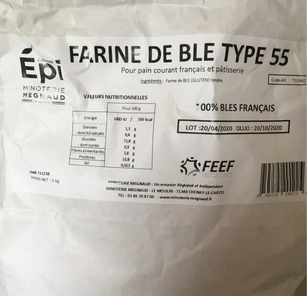 Farine de ble type 55
