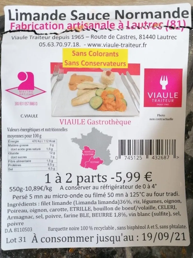 Limande sauce Normande