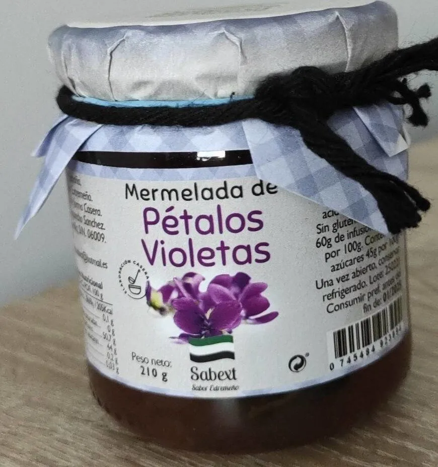 Mermelada pétalos violetas