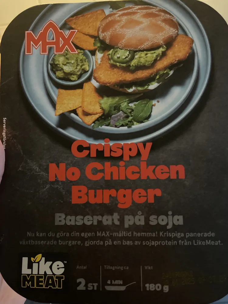 Crispy No Chicken Burger
