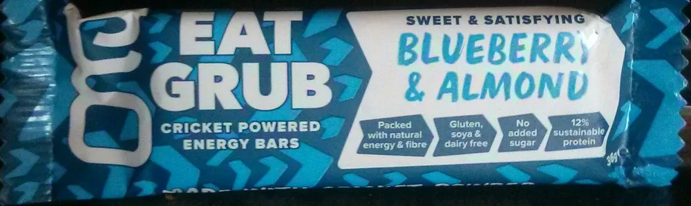 Blueberry & Almond Cricket Powered Energy Bar