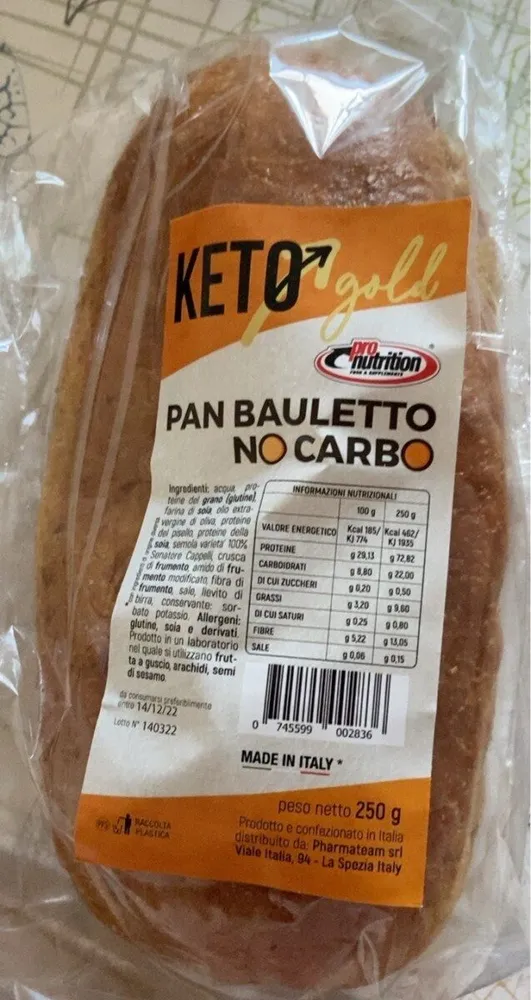 Pan bauletto no carbo