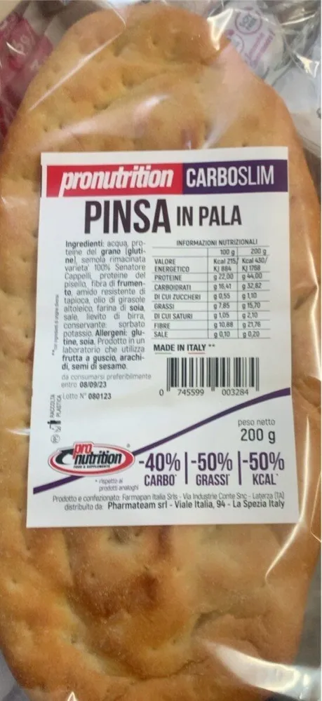 Pinsa in pala