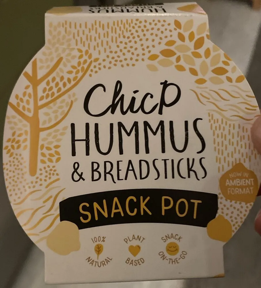 Hummus & Breadsticks Snack Pot