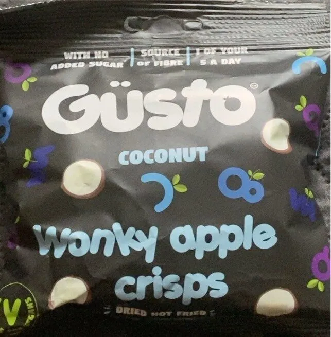 Wonky apple crisps with a twist of coconut