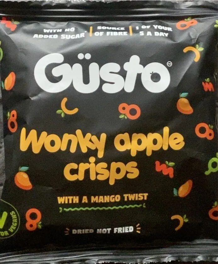 Wonky apple crisps with a twist of mango