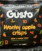 Wonky apple crisps with a twist of mango