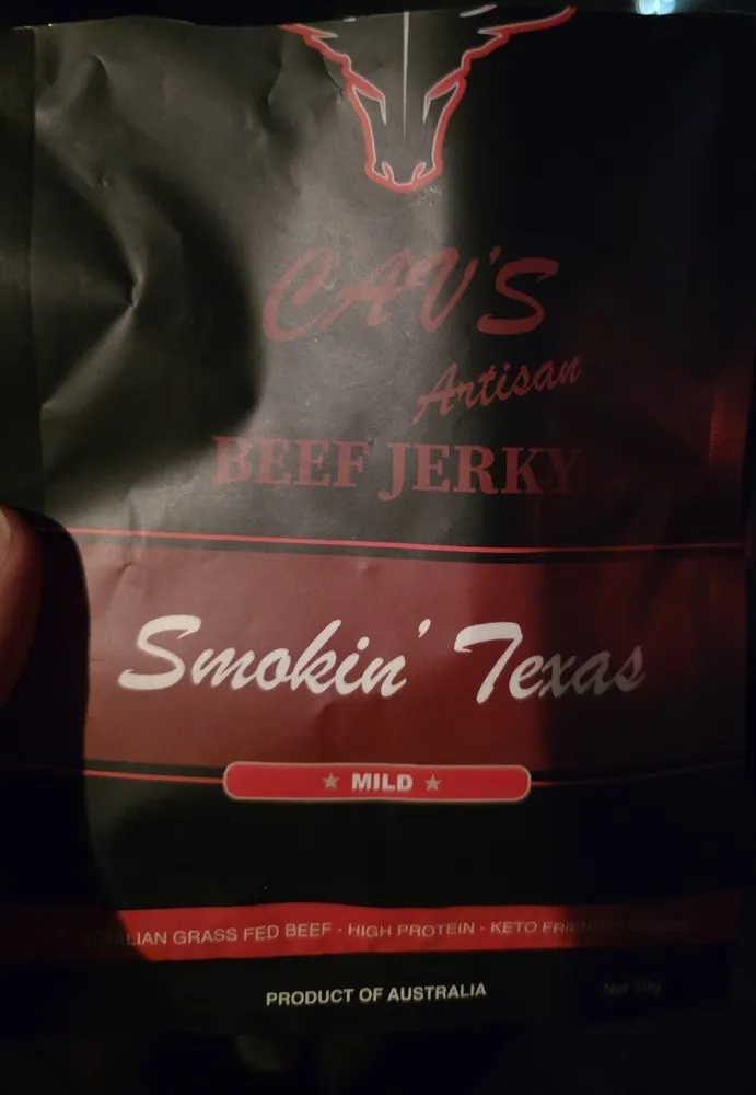 Cav's Artisan Beef Jerky Smokin' Texas
