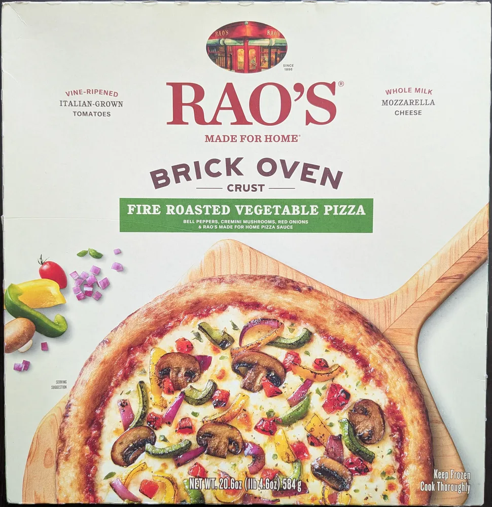 BRICK OVEN CRUST FIRE ROASTED VEGETABLE PIZZA