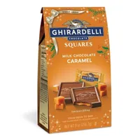 Limited edition milk chocolate caramel squares