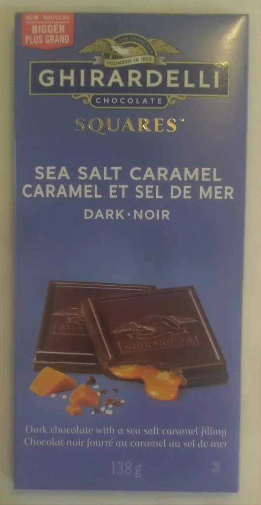 Sea Salt Caramel Dark Chocolate Squares
