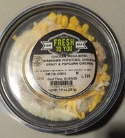 Chicken Mega-Bowl Wmashed Potatoes, Chicken Gravy & Popcorn Chicken