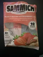 Peanut Butter & Strawberry Jam Crustless Sandwich Made with Real Bread