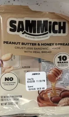 Peanut Butter & Honey Spread Crustless Sandwich
