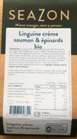 Linguine crème saumon et épinard bio