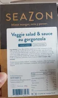 Veggie salad & sauce au gorgonzola