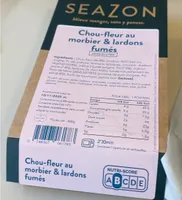 Chou-fleur au morbier & lardons fumier