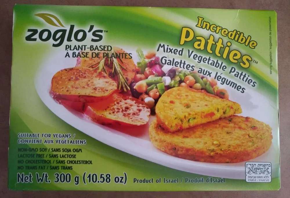 Zoglo's mixed vegetable patties