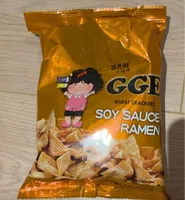 Wheat crackers soy sauce ramen