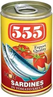 555, Sardines In Tomato Sauce, Hot