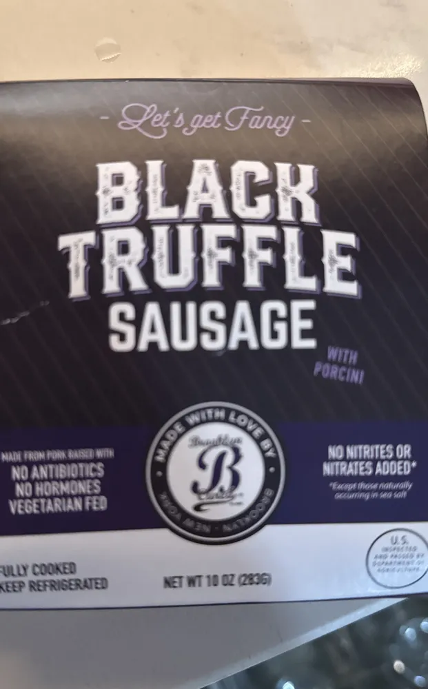 Black truffle sausage