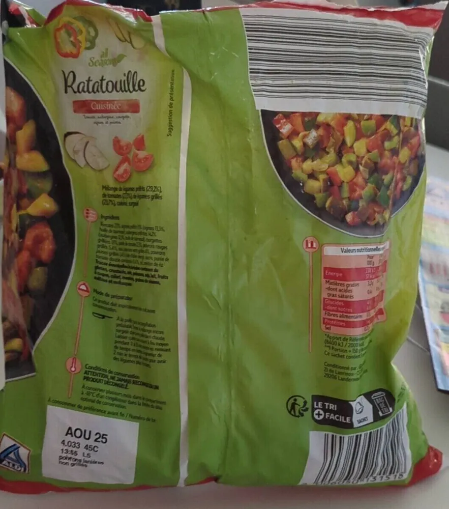 Ratatouille cuisinée
