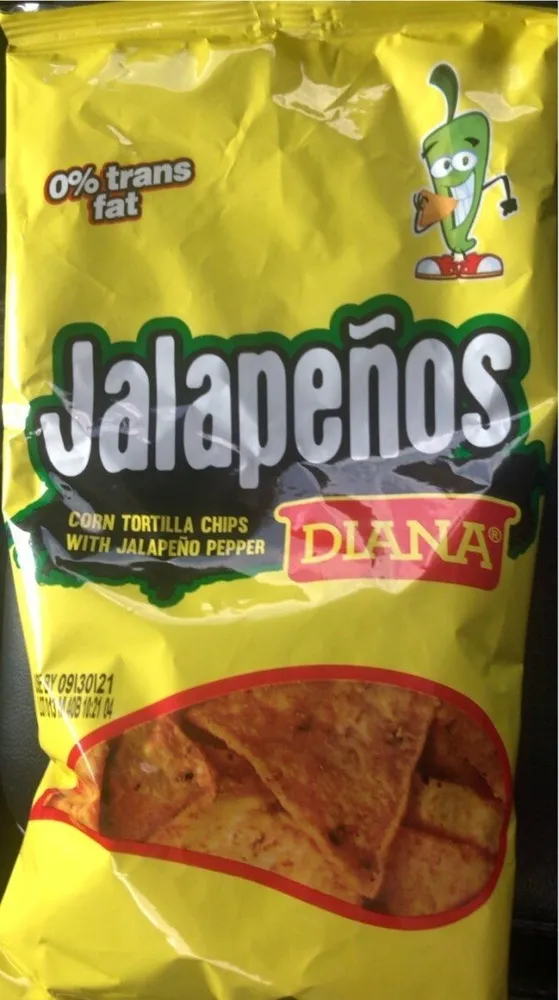 Corn Tortilla Chips with Jalapeño Pepper