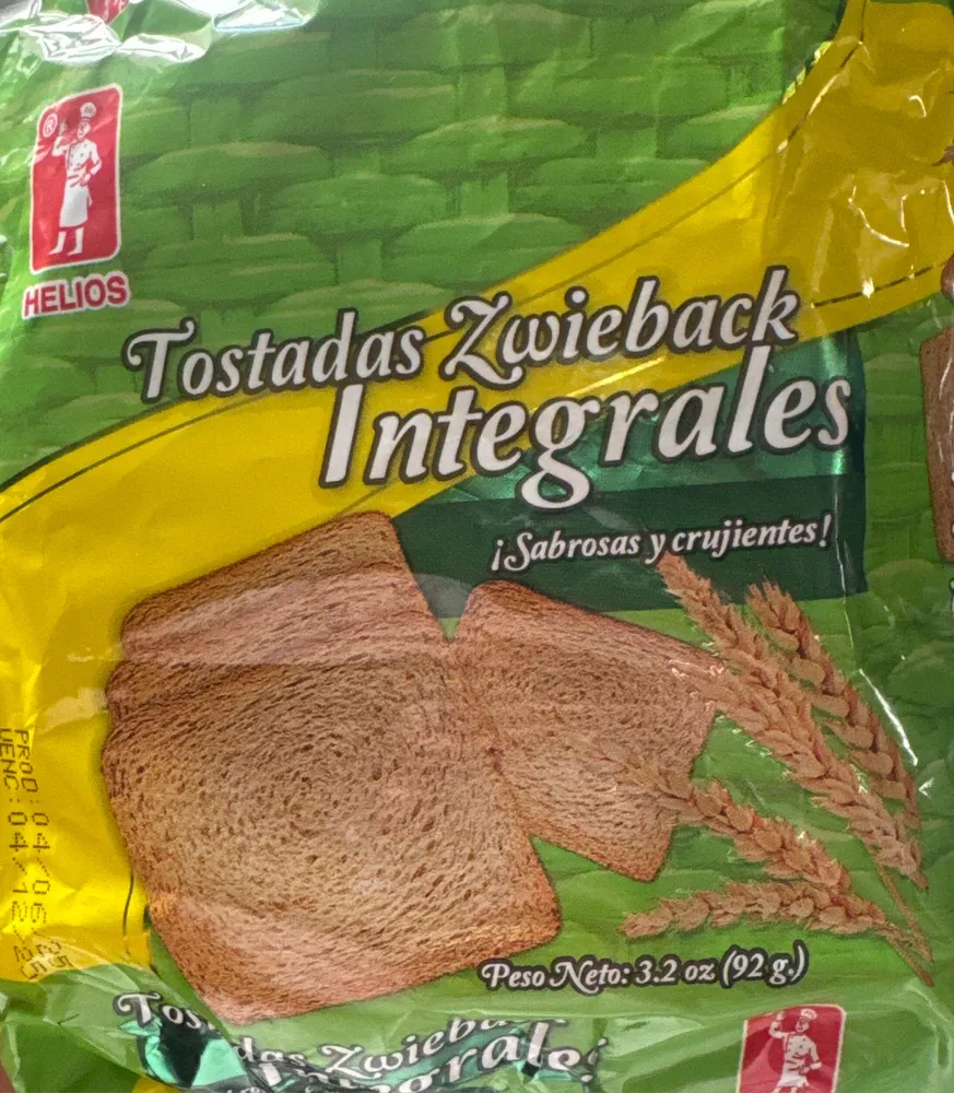 Tostadas Zwieback Integrales