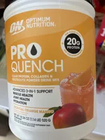 PRO QUENCH CLEAR PROTEIN, COLLAGEN & ELECTROLYTE POWDER DRINK MIX