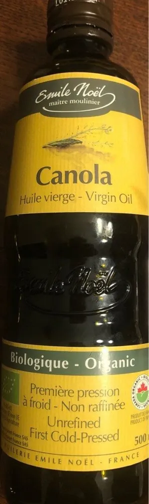 Huile vierge canola