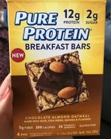 Chocolate almond oatmeal breakfast bars
