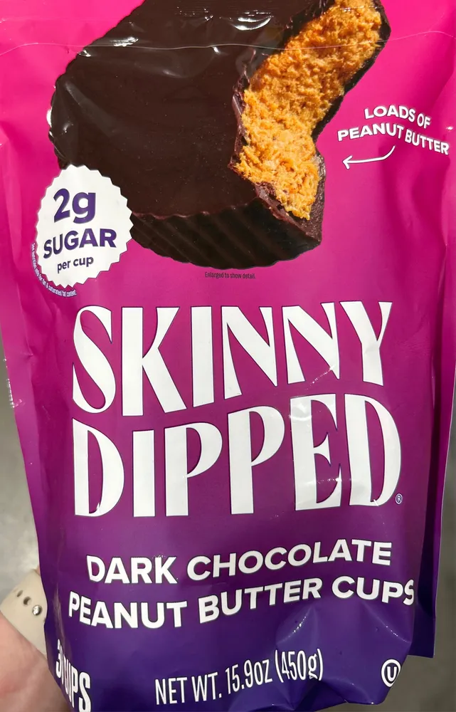Skinny Dipped Dark Chocolate Peanut Butter Cups
