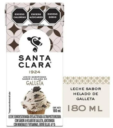 Leche sabor helado de galleta