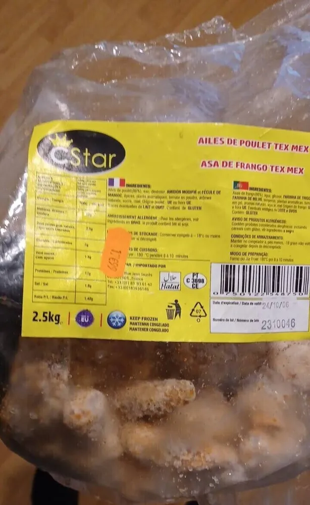 Ailes de poulet tex mex