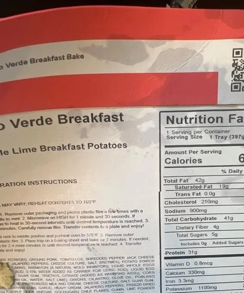 Factor chorizo verde breakfast