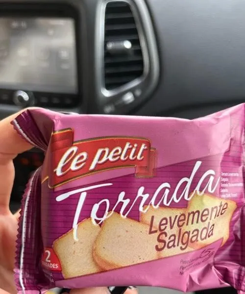 Torrada levemente salgada