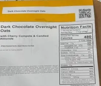 Dark chocolate Overnight Oats