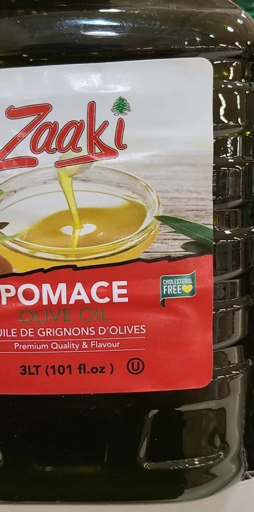 Zaaki pomace olive oil