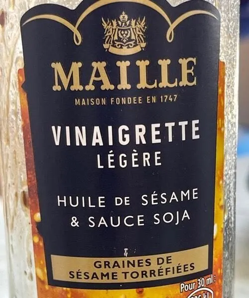Vinaigrette légère huile de sésame & soja